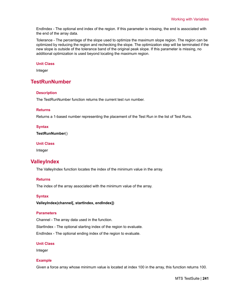 Testrunnumber, Valleyindex | MTS Multipurpose Elite User Manual | Page 241 / 662