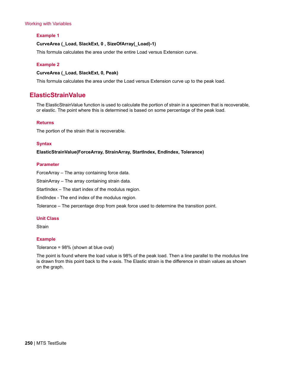 Elasticstrainvalue | MTS Multipurpose Elite User Manual | Page 250 / 662