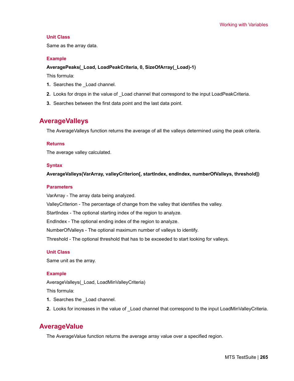 Averagevalleys, Averagevalue | MTS Multipurpose Elite User Manual | Page 265 / 662