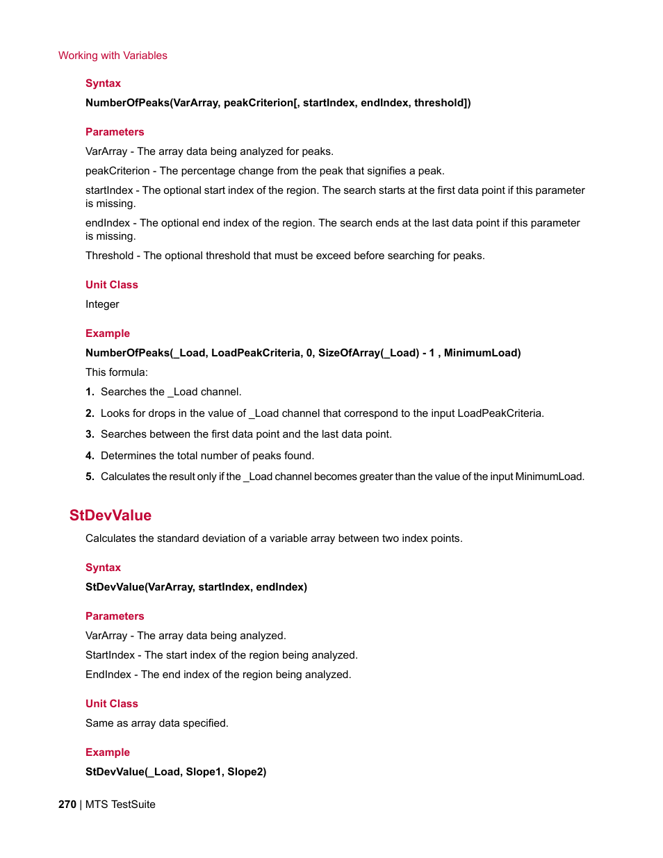 Stdevvalue | MTS Multipurpose Elite User Manual | Page 270 / 662