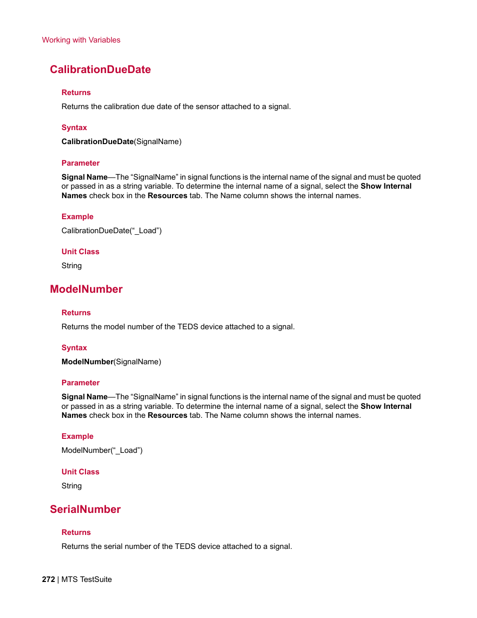 Calibrationduedate, Modelnumber, Serialnumber | MTS Multipurpose Elite User Manual | Page 272 / 662