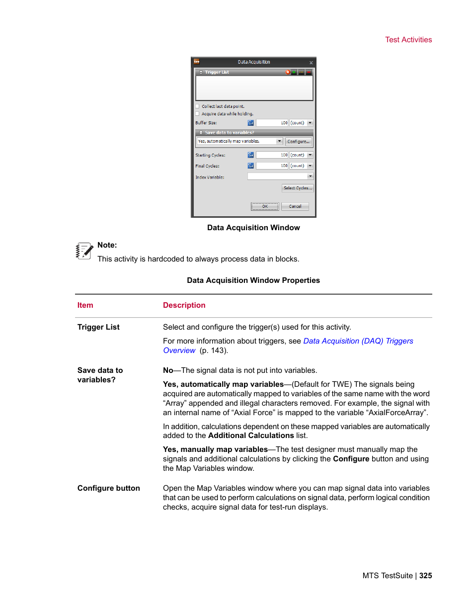 MTS Multipurpose Elite User Manual | Page 325 / 662