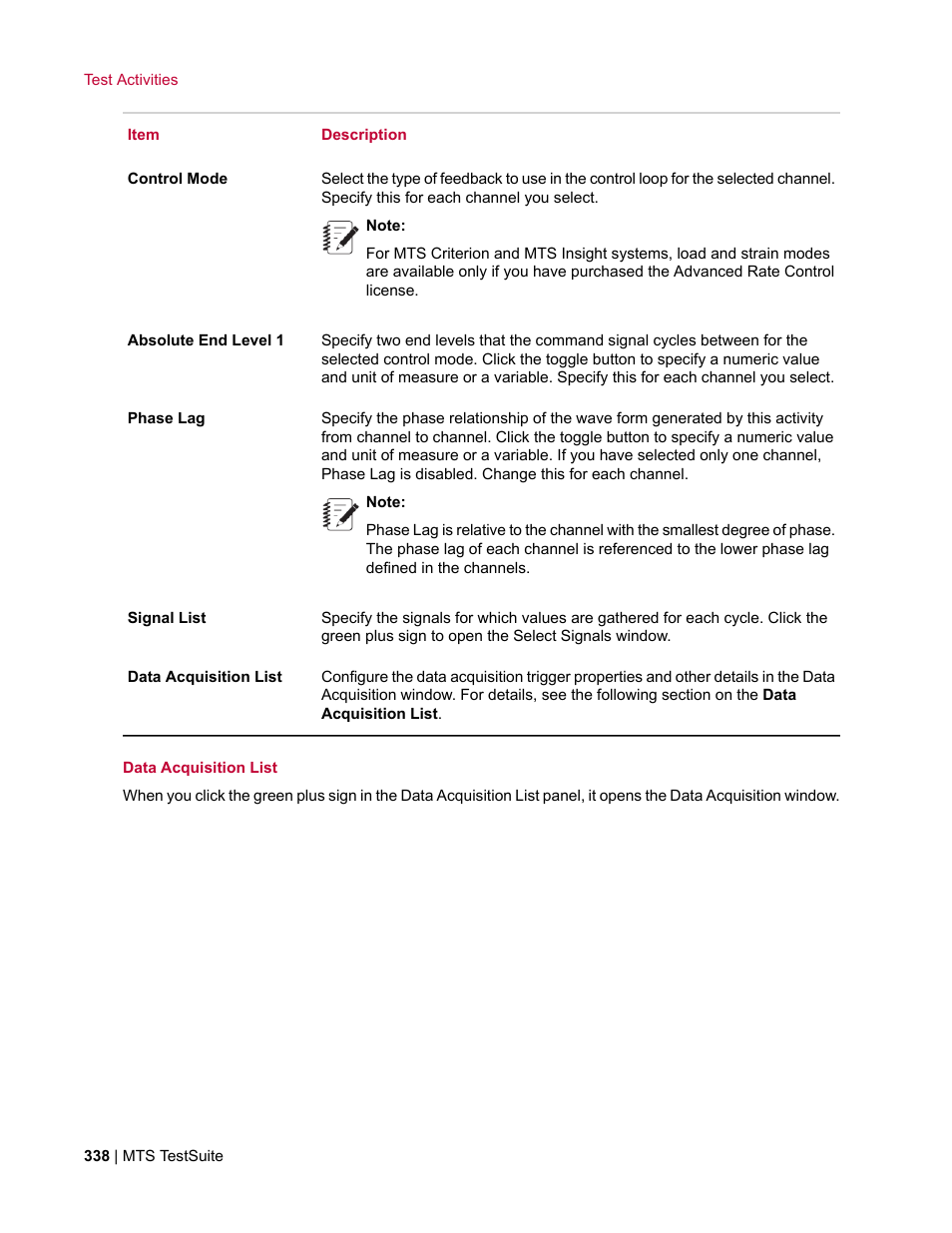 MTS Multipurpose Elite User Manual | Page 338 / 662
