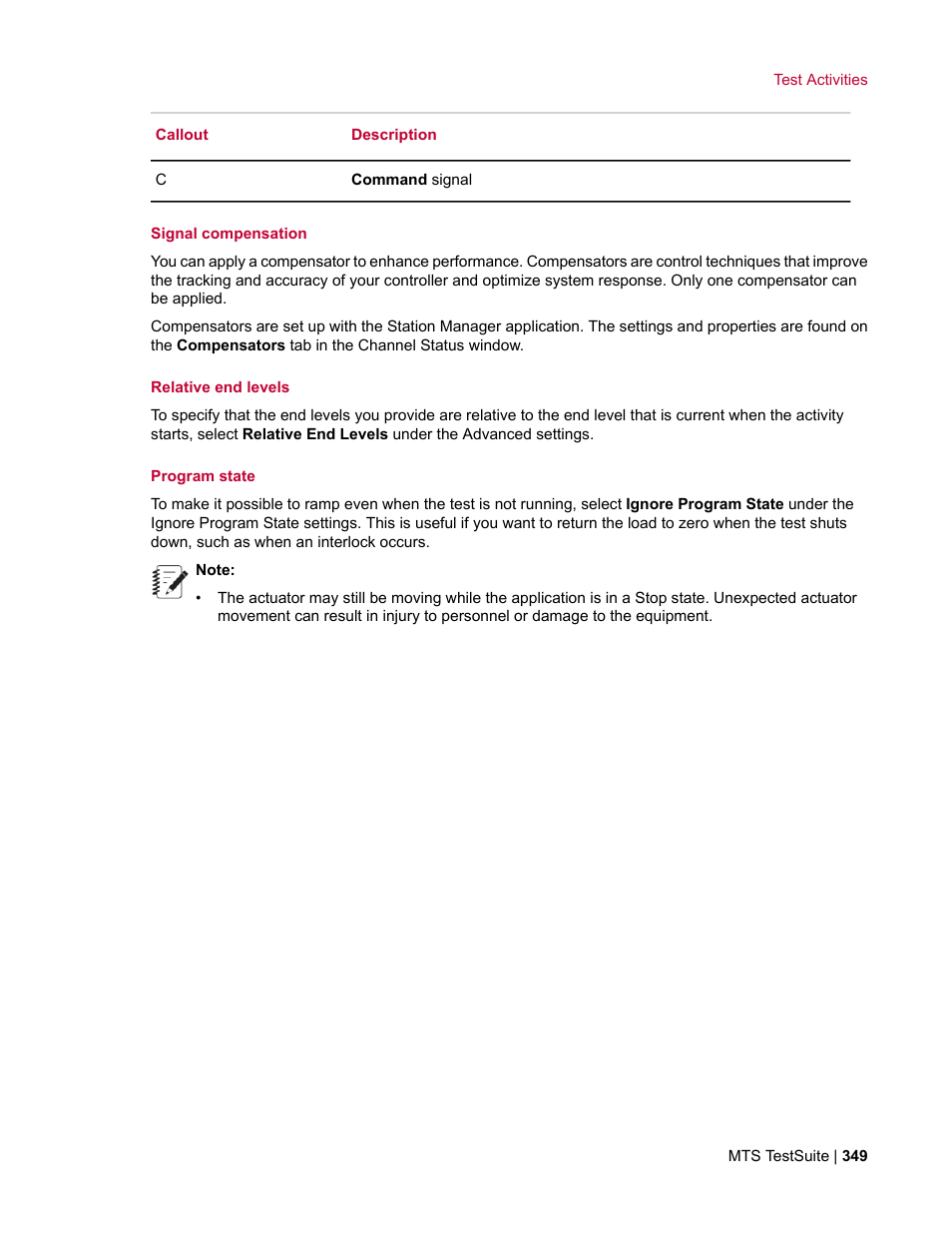 MTS Multipurpose Elite User Manual | Page 349 / 662