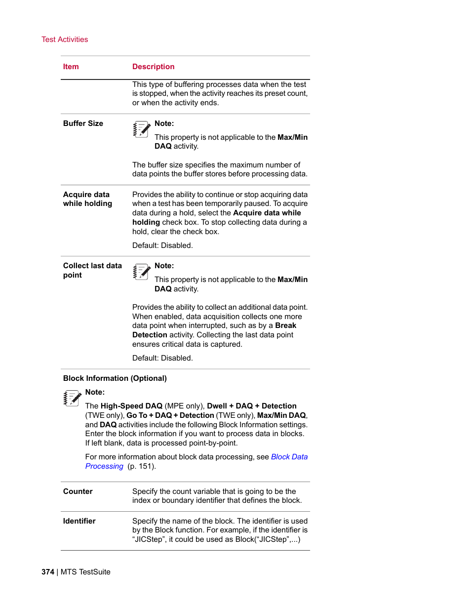 MTS Multipurpose Elite User Manual | Page 374 / 662