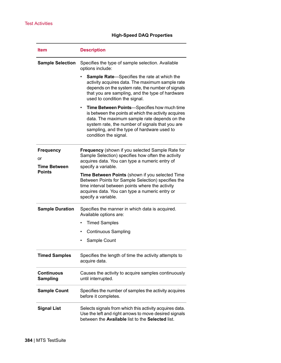 MTS Multipurpose Elite User Manual | Page 384 / 662