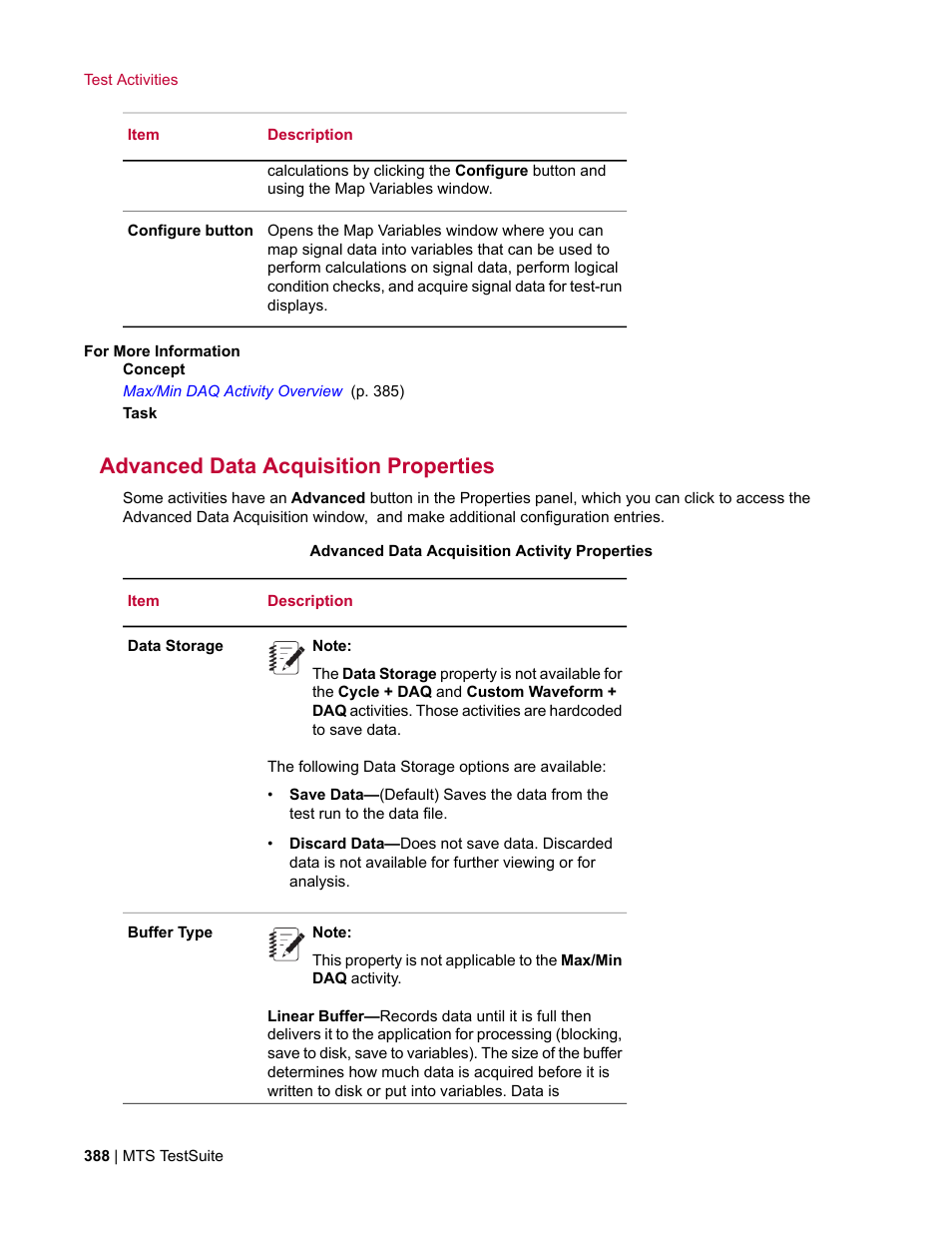 Advanced data acquisition properties | MTS Multipurpose Elite User Manual | Page 388 / 662