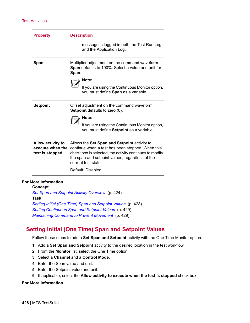 MTS Multipurpose Elite User Manual | Page 428 / 662