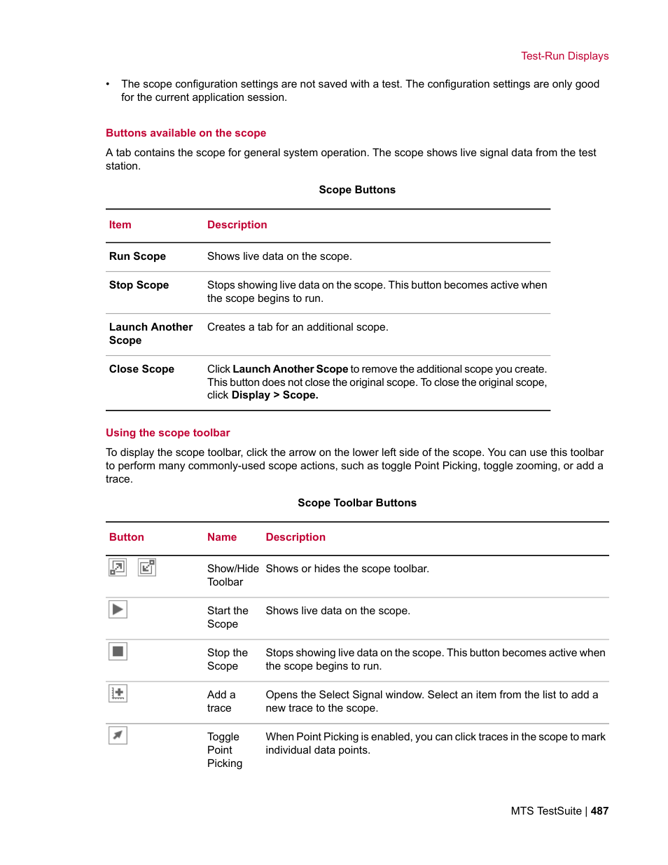 MTS Multipurpose Elite User Manual | Page 487 / 662