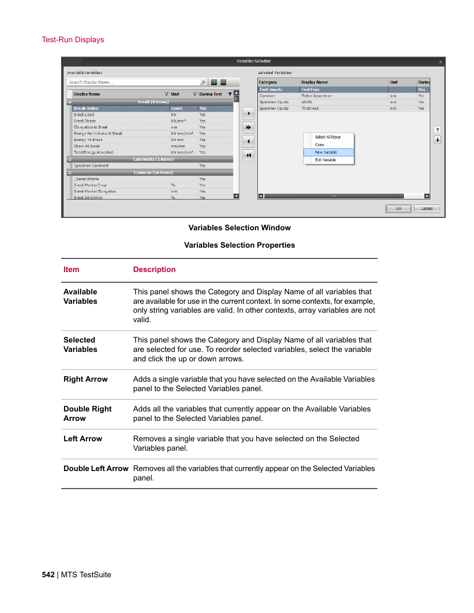 MTS Multipurpose Elite User Manual | Page 542 / 662