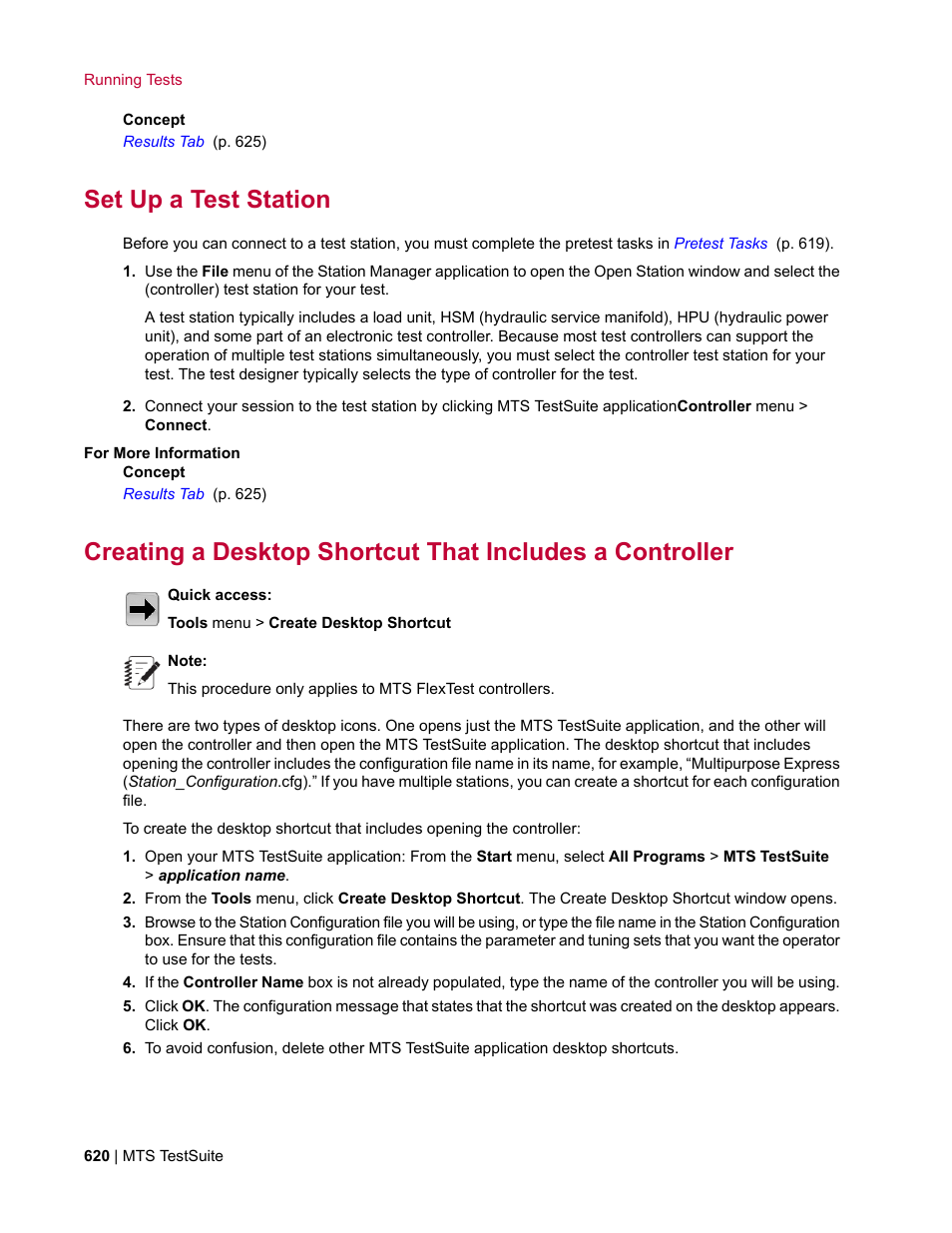 Set up a test station | MTS Multipurpose Elite User Manual | Page 620 / 662