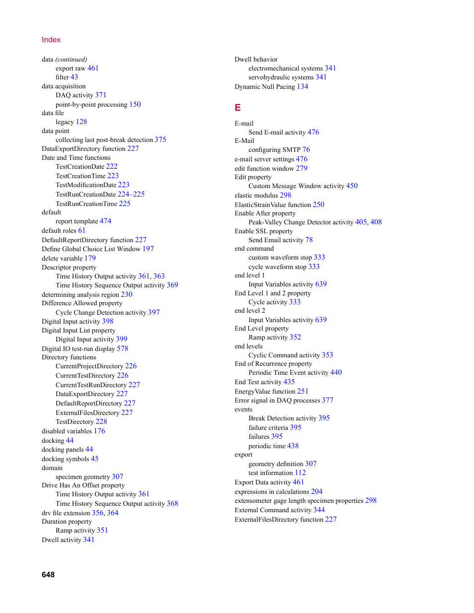 MTS Multipurpose Elite User Manual | Page 648 / 662