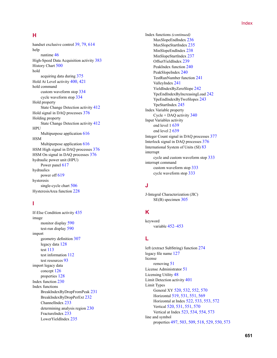 MTS Multipurpose Elite User Manual | Page 651 / 662