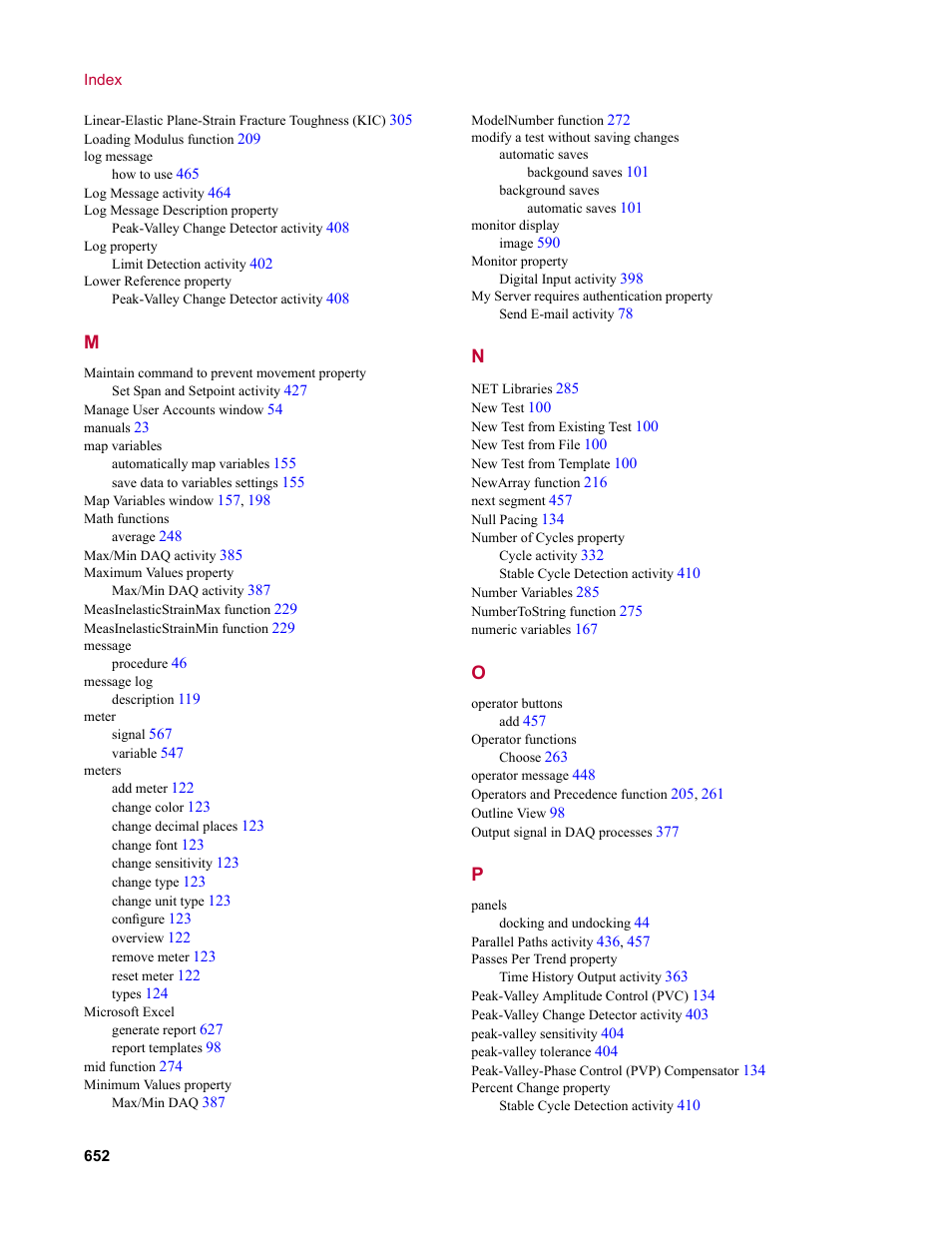 MTS Multipurpose Elite User Manual | Page 652 / 662