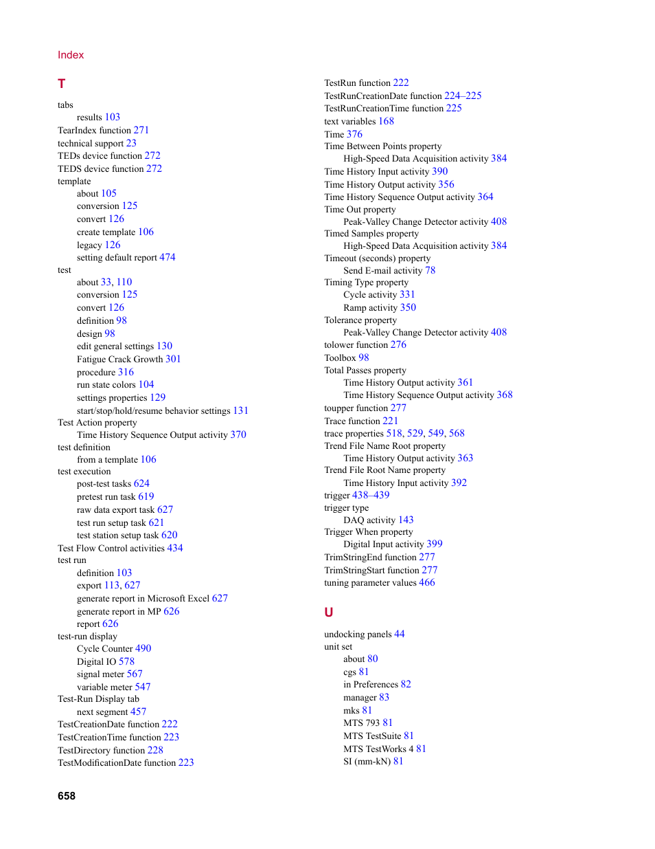 MTS Multipurpose Elite User Manual | Page 658 / 662