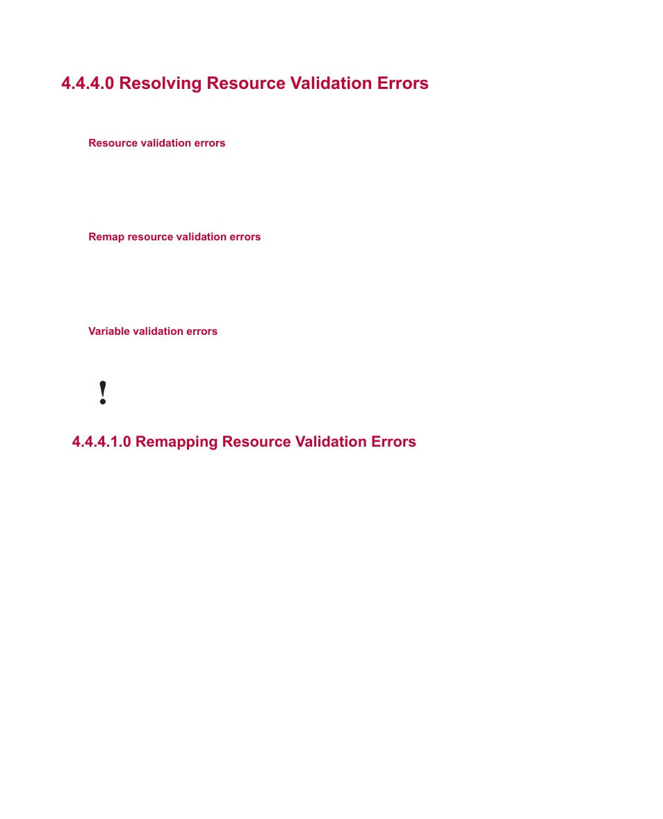 0 resolving resource validation errors, 0 remapping resource validation errors | MTS Multipurpose Express User Manual | Page 27 / 34