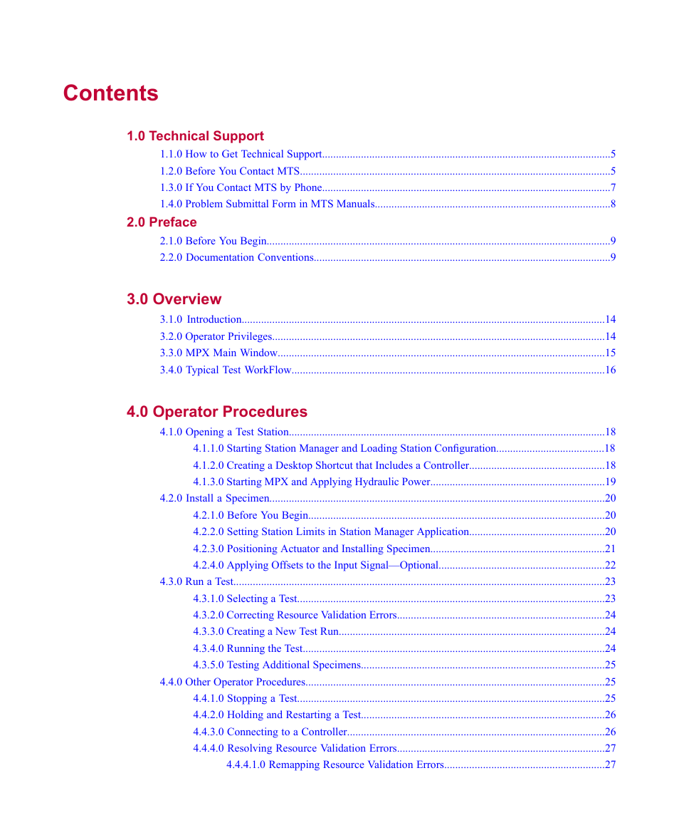 MTS Multipurpose Express User Manual | Page 3 / 34
