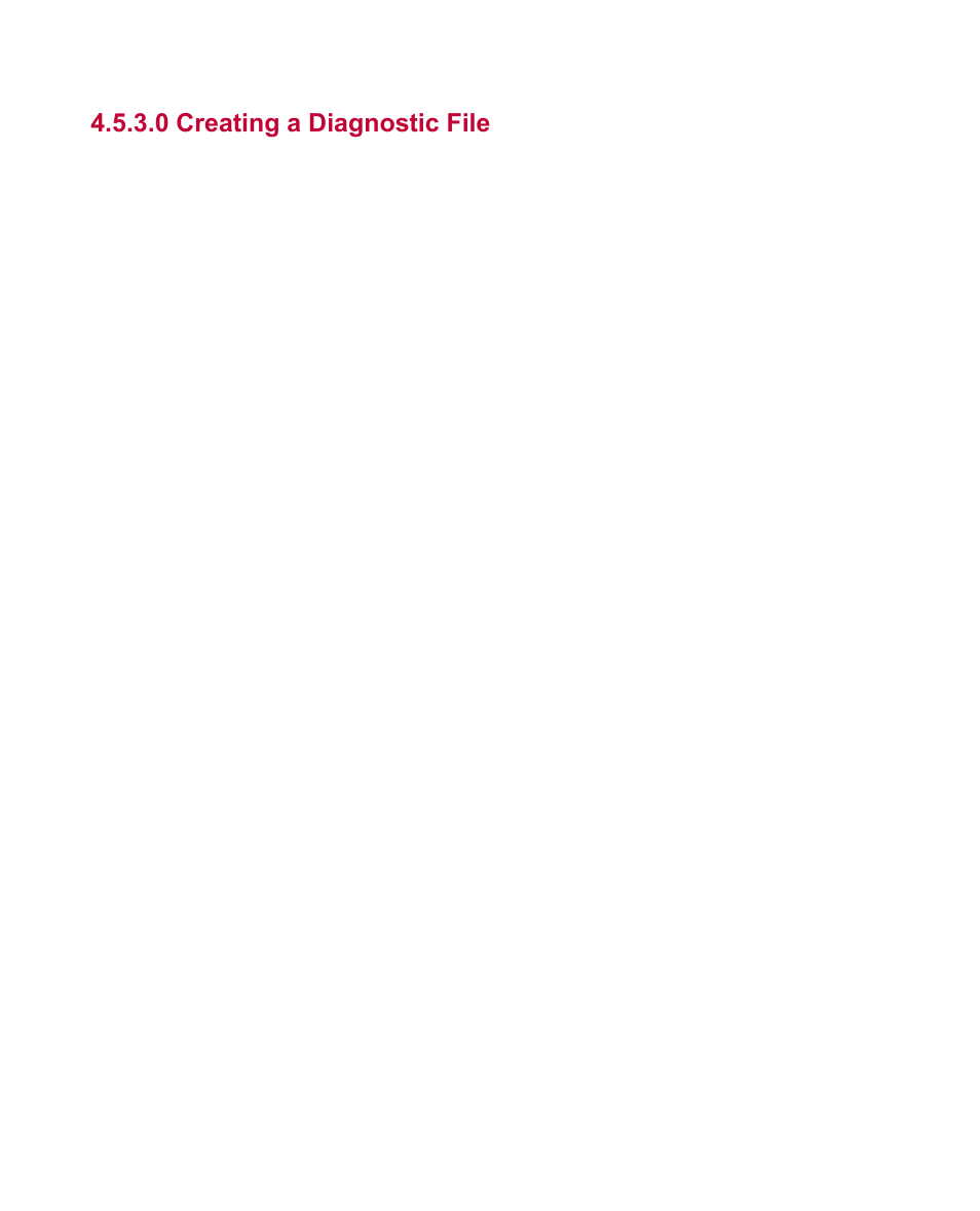 0 creating a diagnostic file | MTS Multipurpose Express User Manual | Page 30 / 34