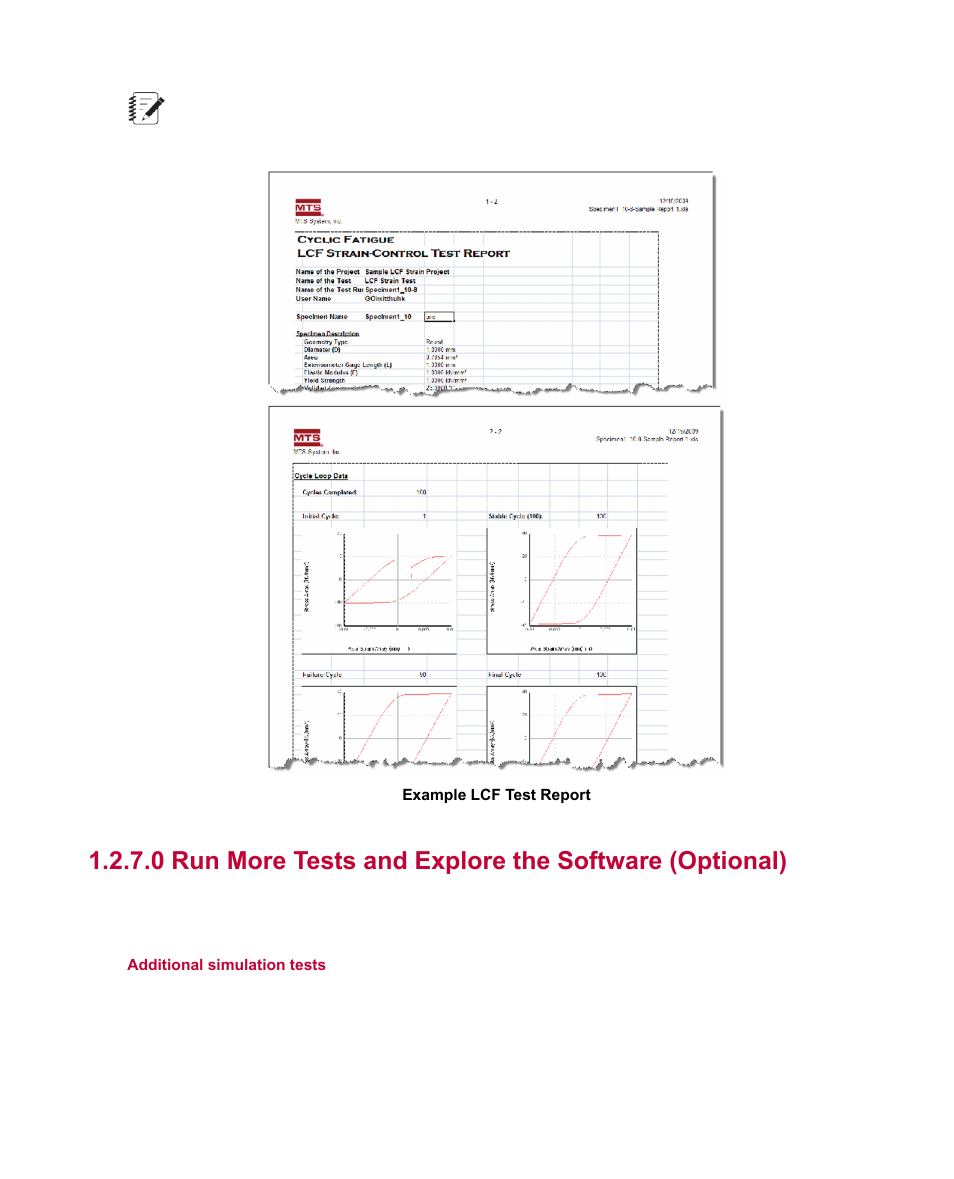 Run more tests and explore the software (optional) | MTS Multipurpose Getting Started User Manual | Page 13 / 16