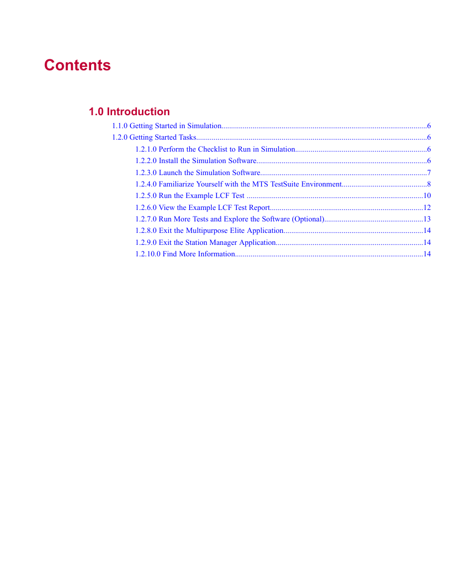 MTS Multipurpose Getting Started User Manual | Page 3 / 16