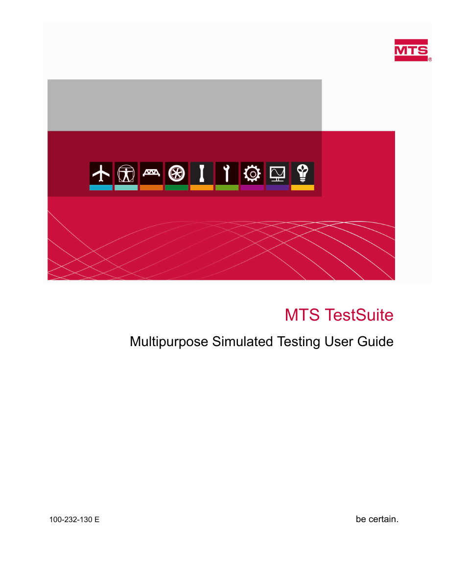 MTS Multipurpose Simulated User Manual | 100 pages