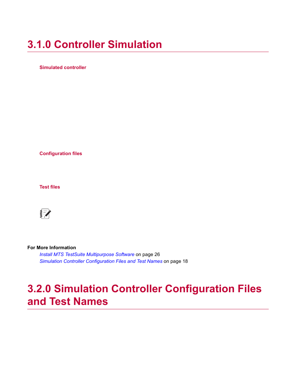 0 controller simulation, Controller simulation | MTS Multipurpose Simulated User Manual | Page 18 / 100