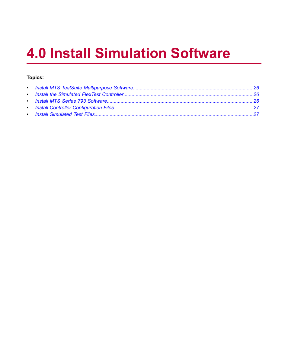 0 install simulation software | MTS Multipurpose Simulated User Manual | Page 25 / 100