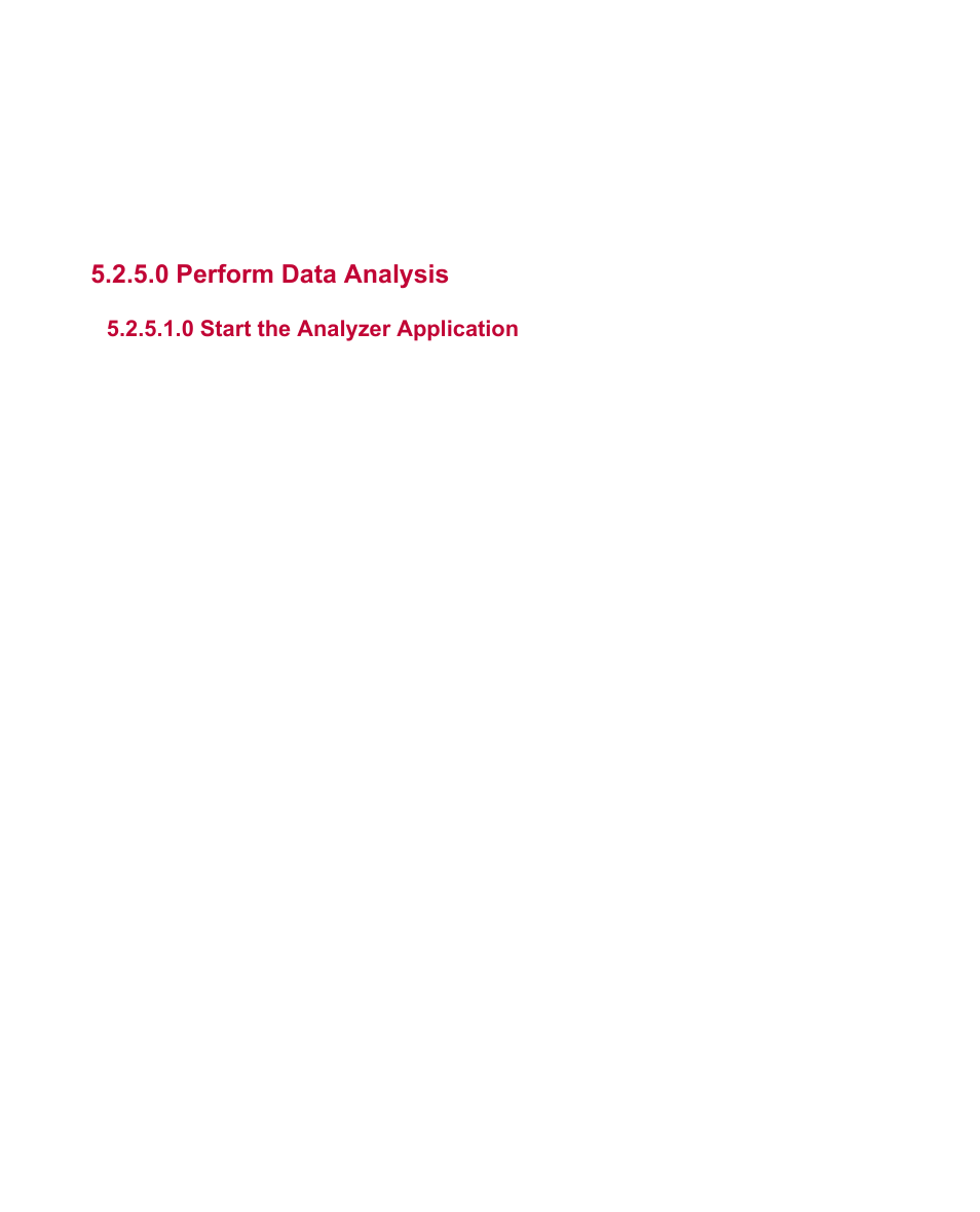 0 perform data analysis, 0 start the analyzer application | MTS Multipurpose Simulated User Manual | Page 40 / 100