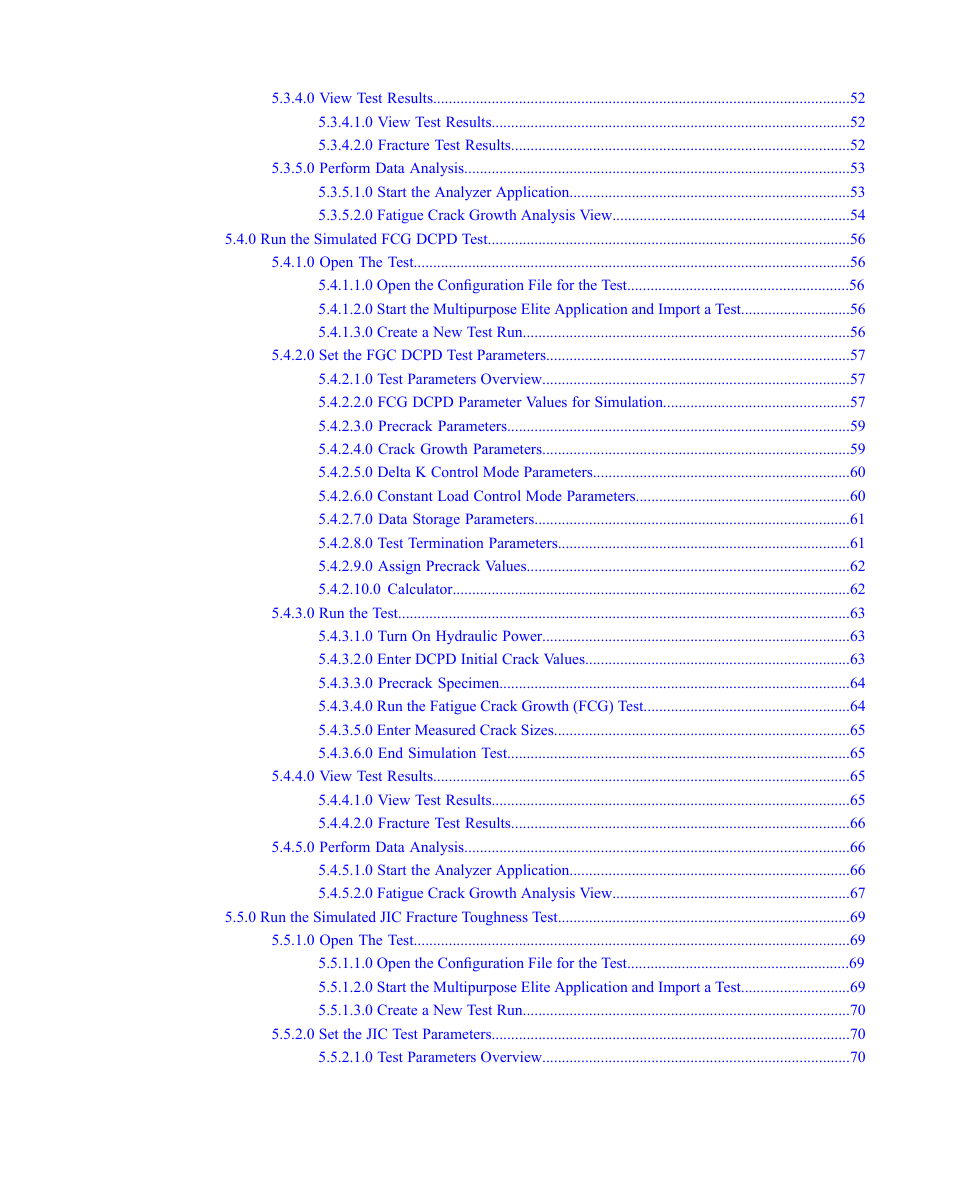 MTS Multipurpose Simulated User Manual | Page 5 / 100