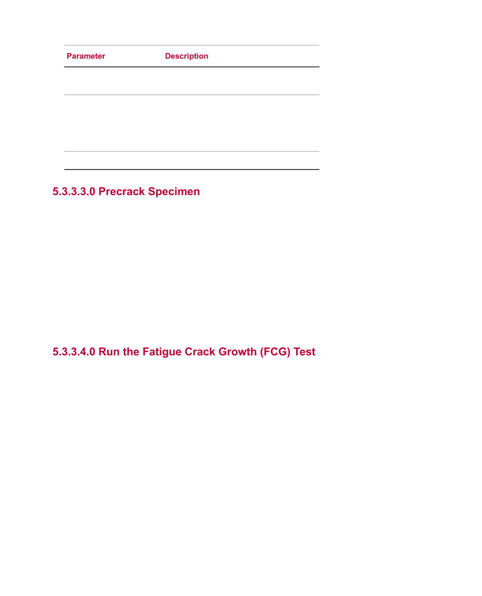 0 precrack specimen, 0 run the fatigue crack growth (fcg) test | MTS Multipurpose Simulated User Manual | Page 51 / 100
