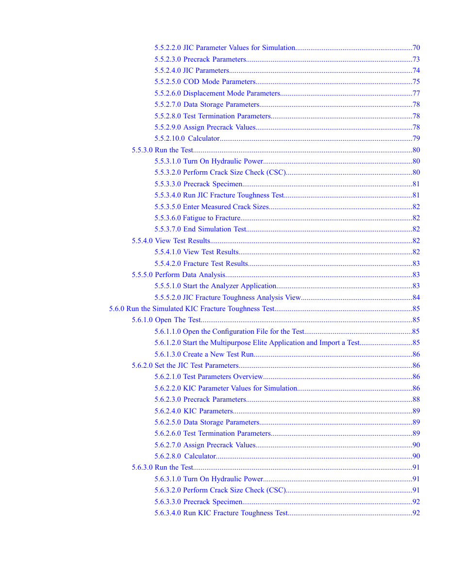 MTS Multipurpose Simulated User Manual | Page 6 / 100