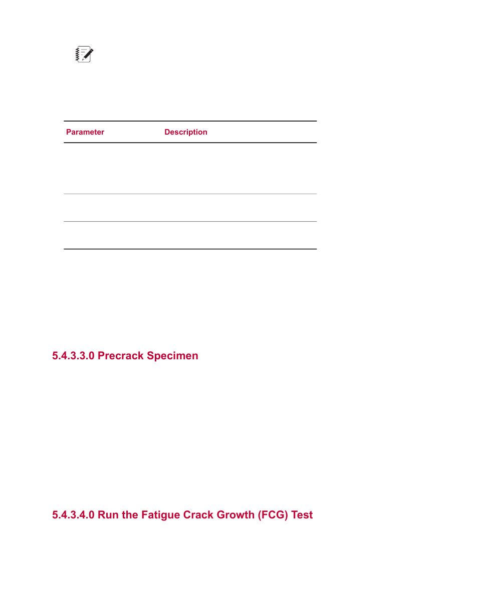0 precrack specimen, 0 run the fatigue crack growth (fcg) test | MTS Multipurpose Simulated User Manual | Page 64 / 100