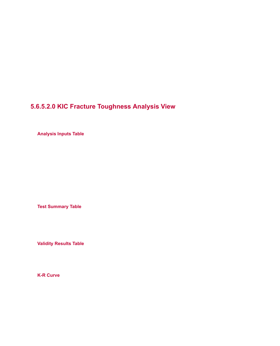 0 kic fracture toughness analysis view | MTS Multipurpose Simulated User Manual | Page 95 / 100