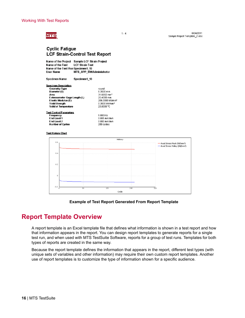 Report template overview | MTS Reporter Add-In User Manual | Page 16 / 38