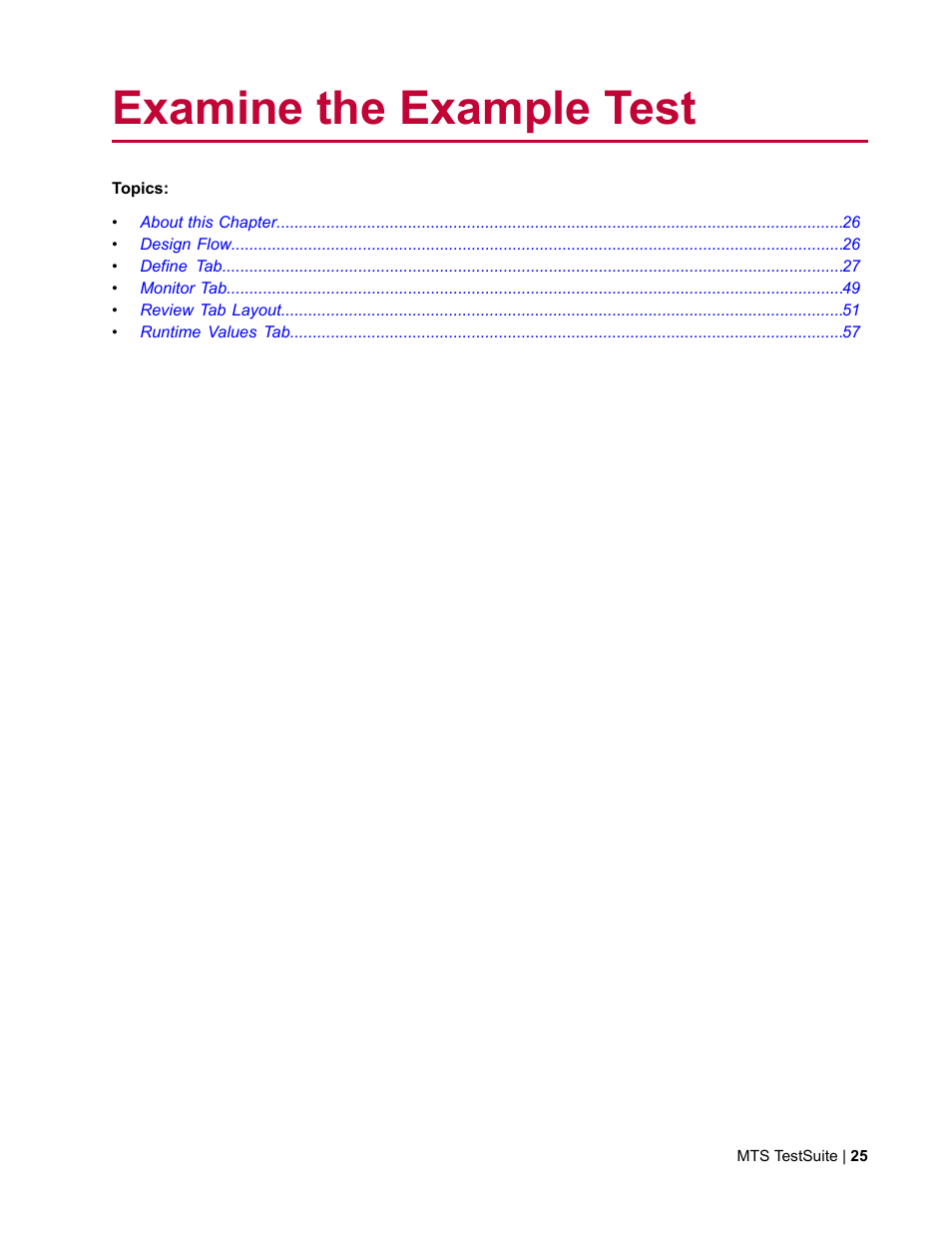 Examine the example test | MTS TW Elite User Manual | Page 25 / 132