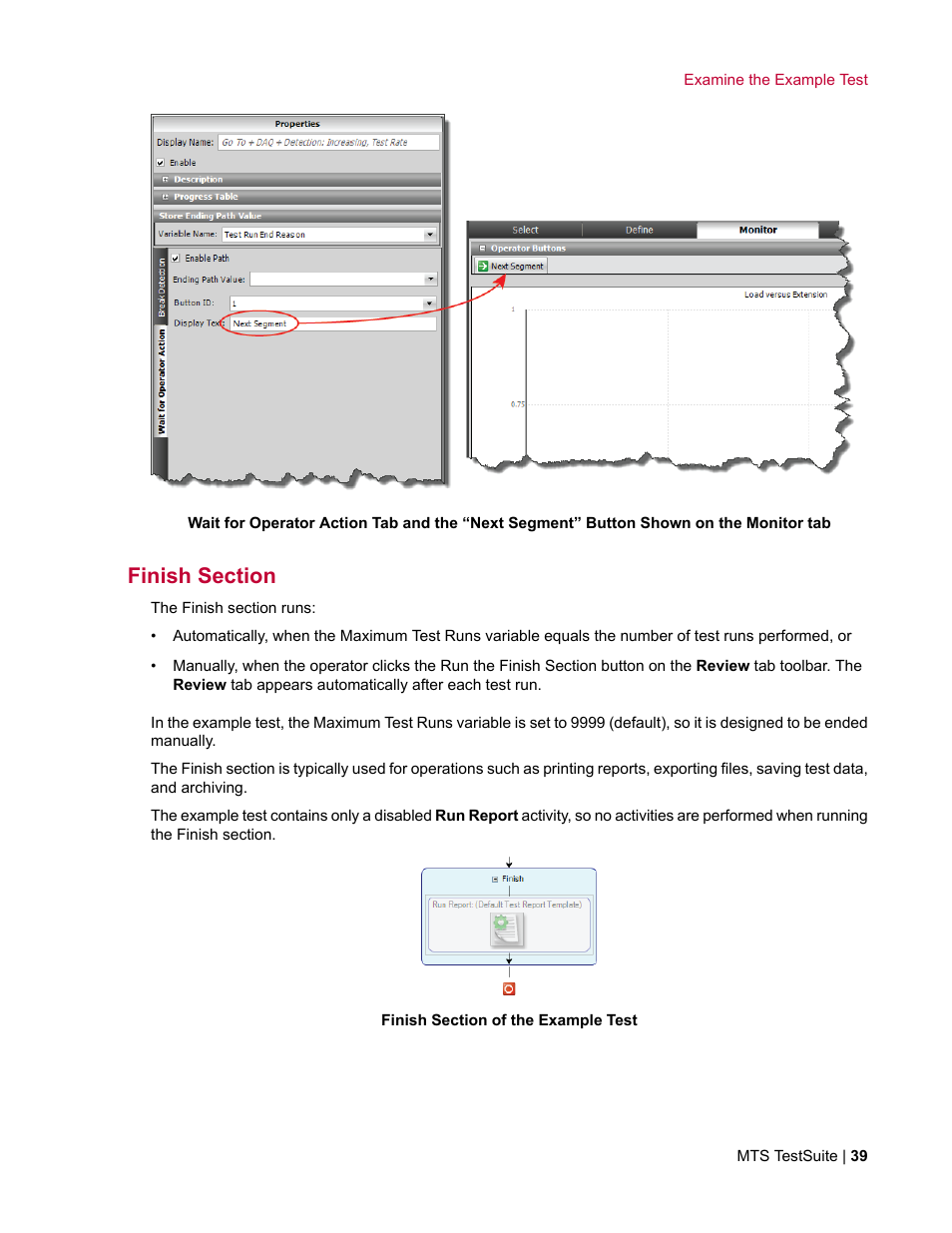 Finish section | MTS TW Elite User Manual | Page 39 / 132