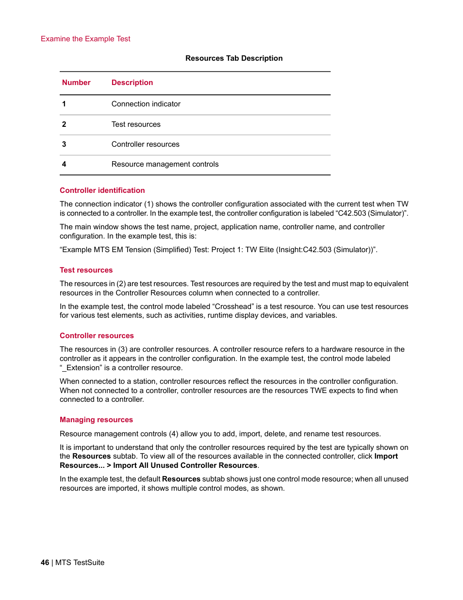 MTS TW Elite User Manual | Page 46 / 132