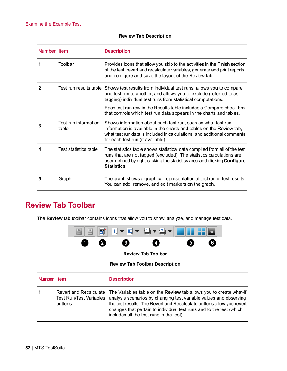 Review tab toolbar | MTS TW Elite User Manual | Page 52 / 132