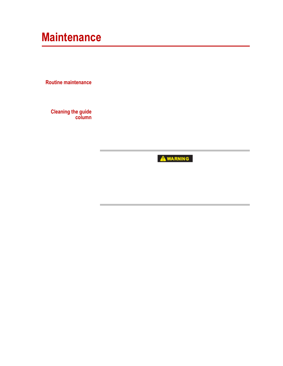 Maintenance, Maintenance 19 | MTS AHX800 High Elongation Extensometer User Manual | Page 19 / 24