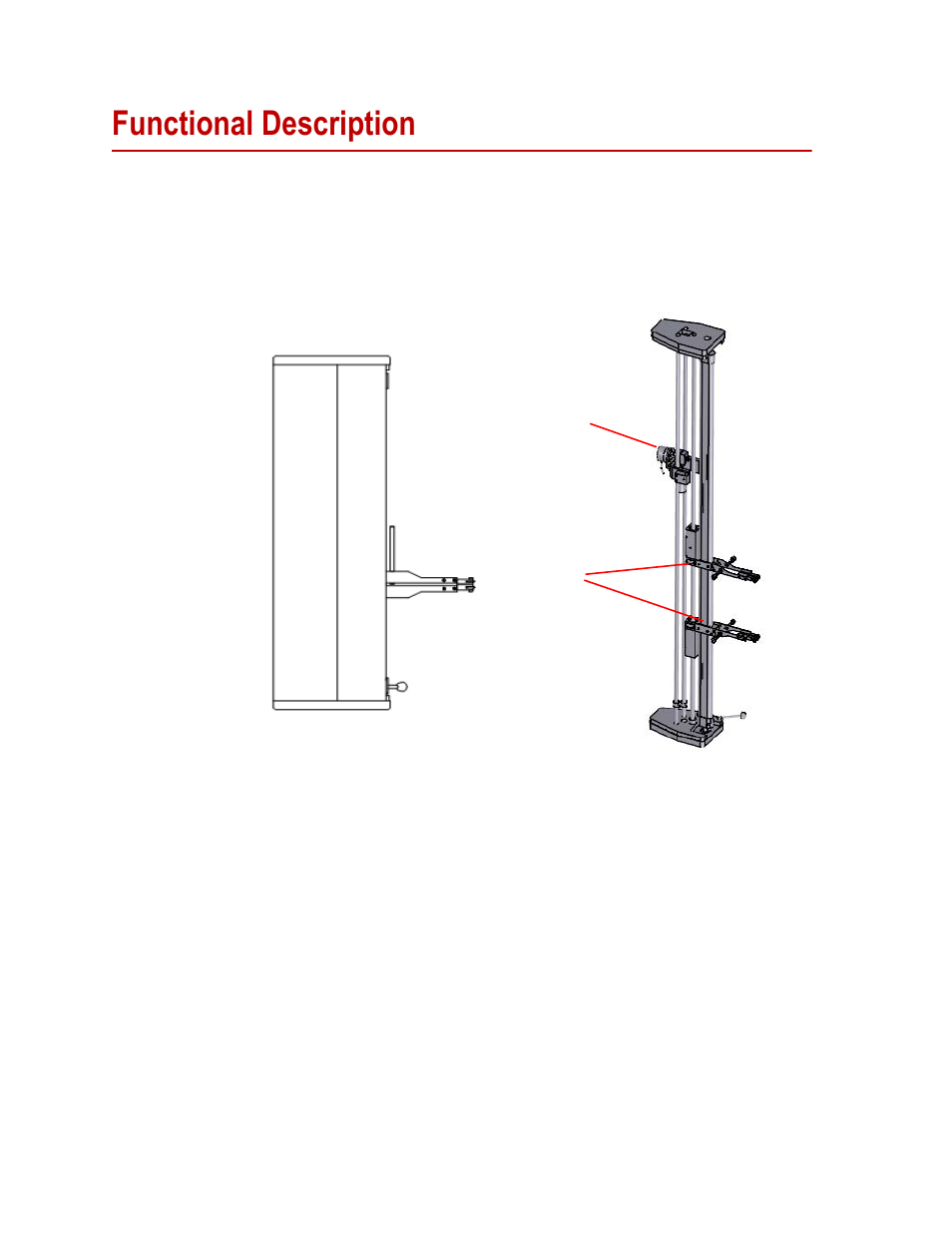 Functional description, Functional description 6 | MTS AHX800 High Elongation Extensometer User Manual | Page 6 / 24