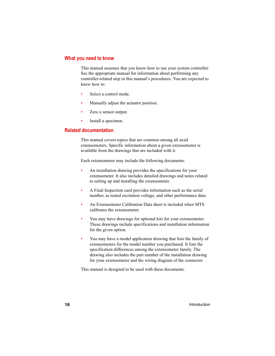 MTS Axial Extensometers User Manual | Page 16 / 64