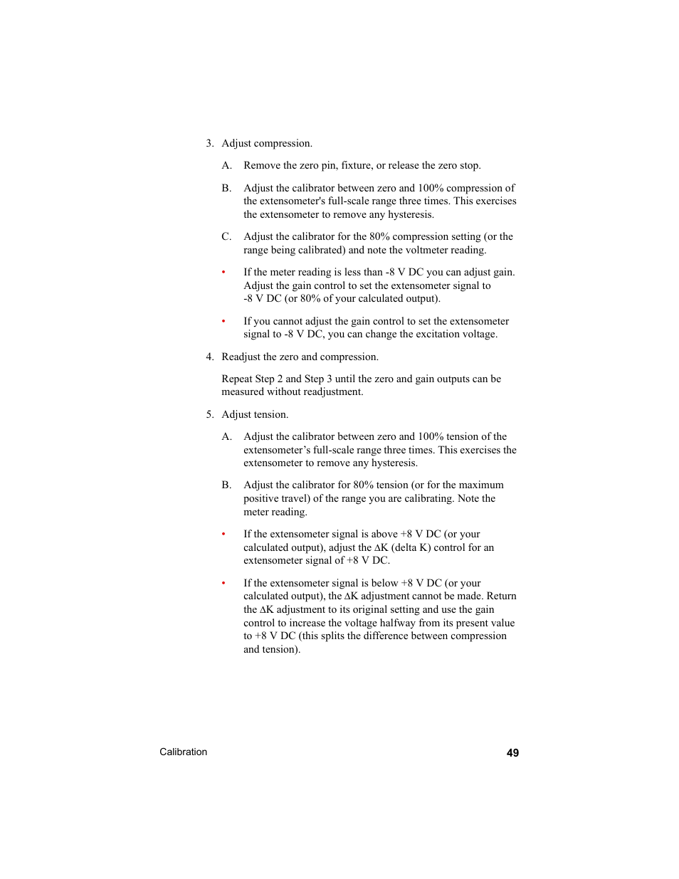 MTS Axial Extensometers User Manual | Page 49 / 64