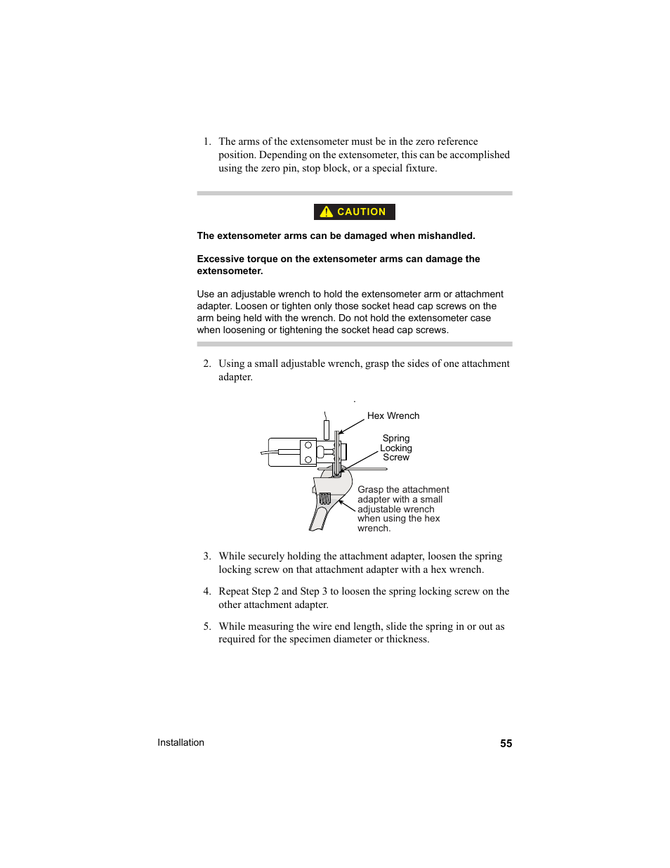 MTS Axial Extensometers User Manual | Page 55 / 64