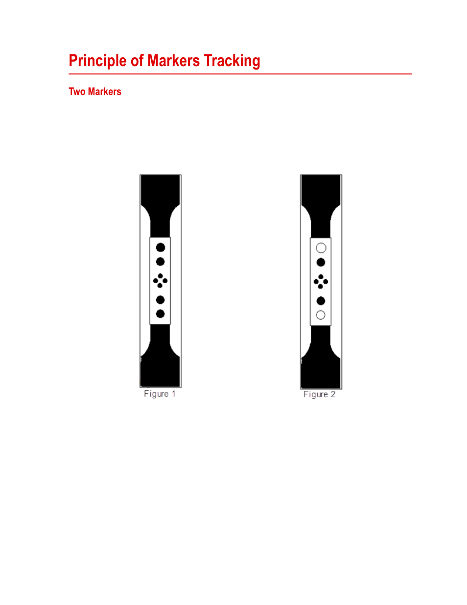 Principle of markers tracking, Two markers, Principle of markers tracking 17 | Two markers 17 | MTS Fundamental Video Extensometer User Manual | Page 17 / 42
