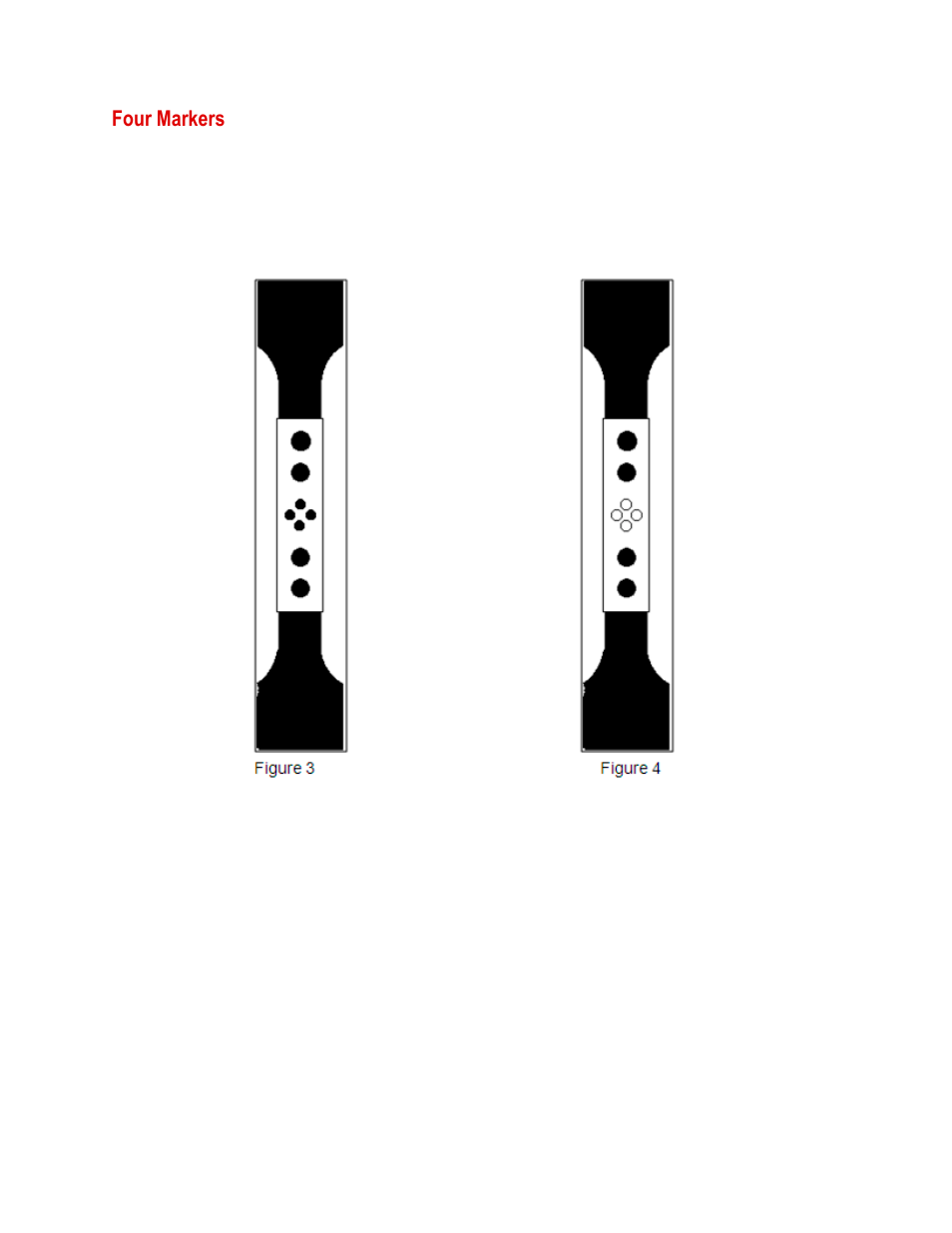 Four markers, Four markers 18 | MTS Fundamental Video Extensometer User Manual | Page 18 / 42