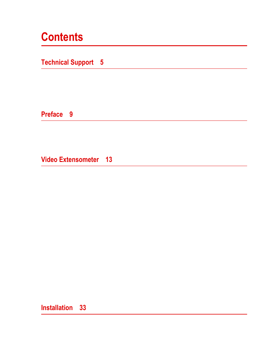 MTS Fundamental Video Extensometer User Manual | Page 3 / 42