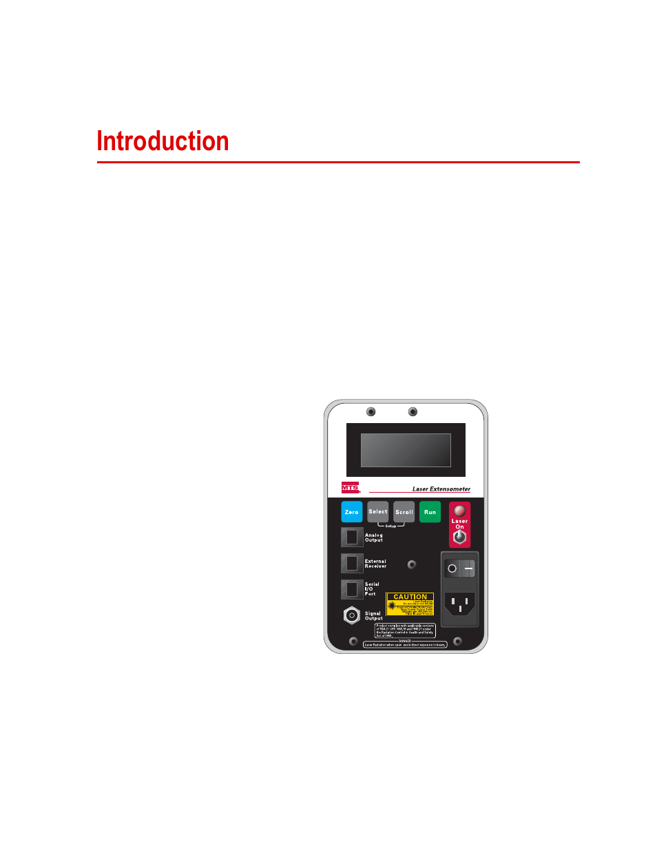 Introduction, Introduction 15 | MTS Series LX Laser Extensometer User Manual | Page 15 / 62