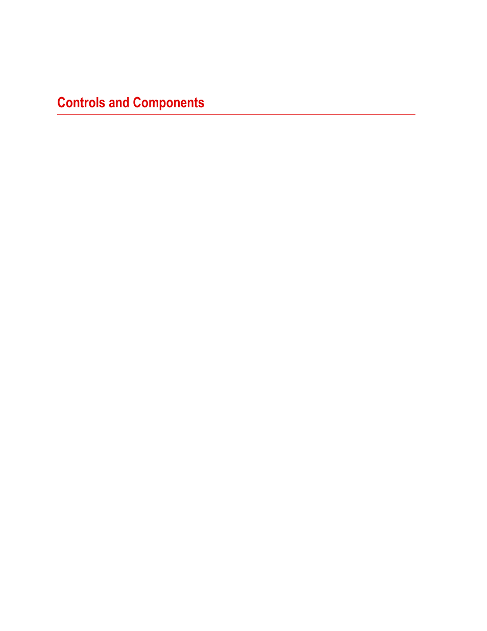 Controls and components, Controls and components 20 | MTS Series LX Laser Extensometer User Manual | Page 20 / 62