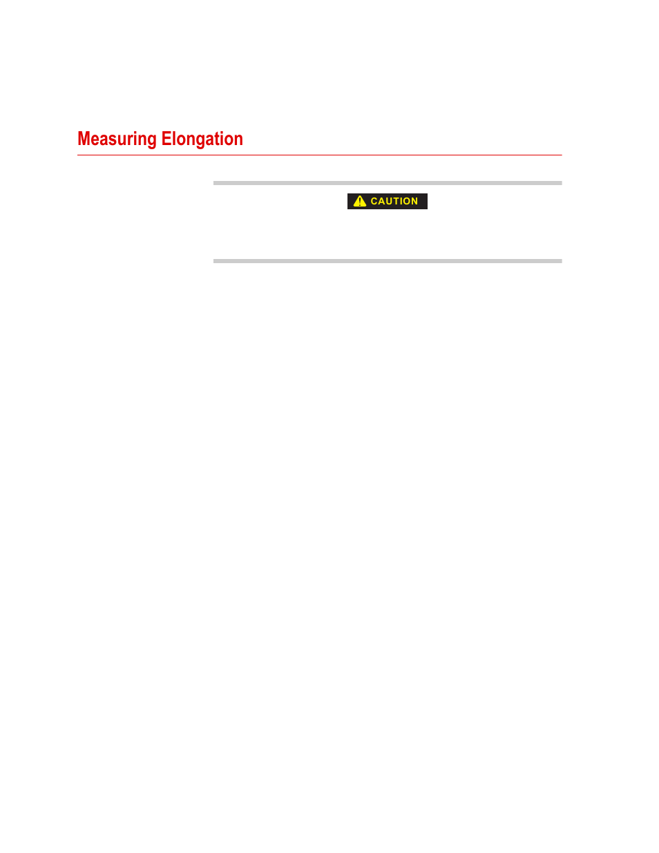 Measuring elongation, Measuring elongation 44 | MTS Series LX Laser Extensometer User Manual | Page 44 / 62