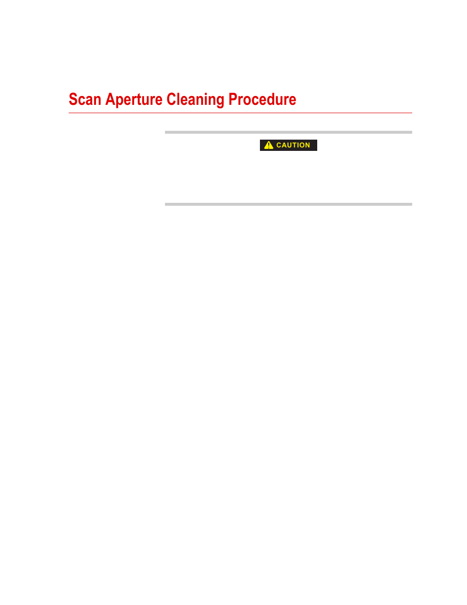 Scan aperture cleaning procedure, Scan aperture cleaning procedure 59 | MTS Series LX Laser Extensometer User Manual | Page 59 / 62